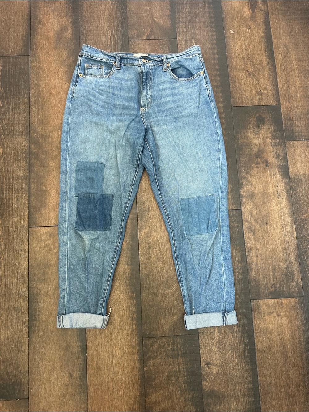 Universal Thread Patchwork Boyfriend Jeans
